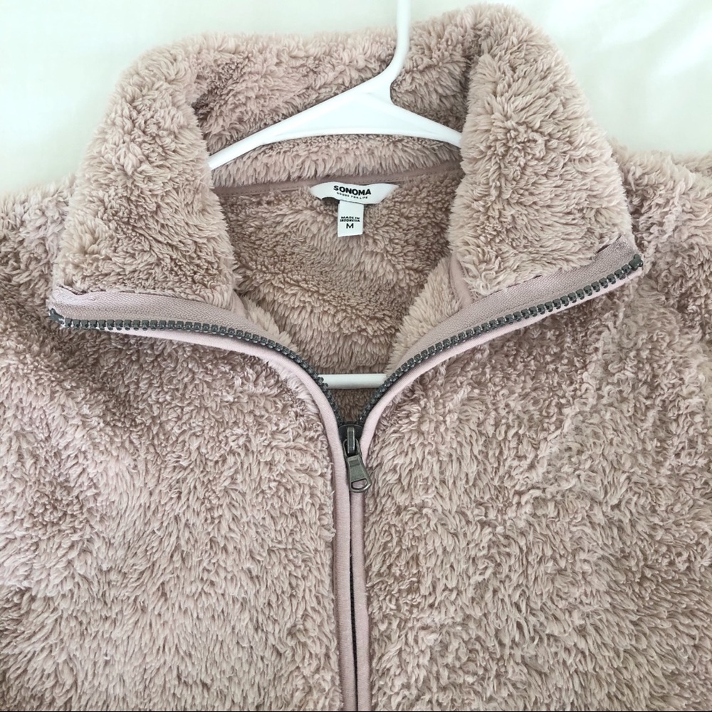 SOLD Sonoma Teddy Bear/Fleece Jacket - Picture 11 of 12